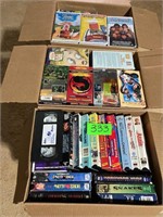 (3) Boxes of VHS Tapes