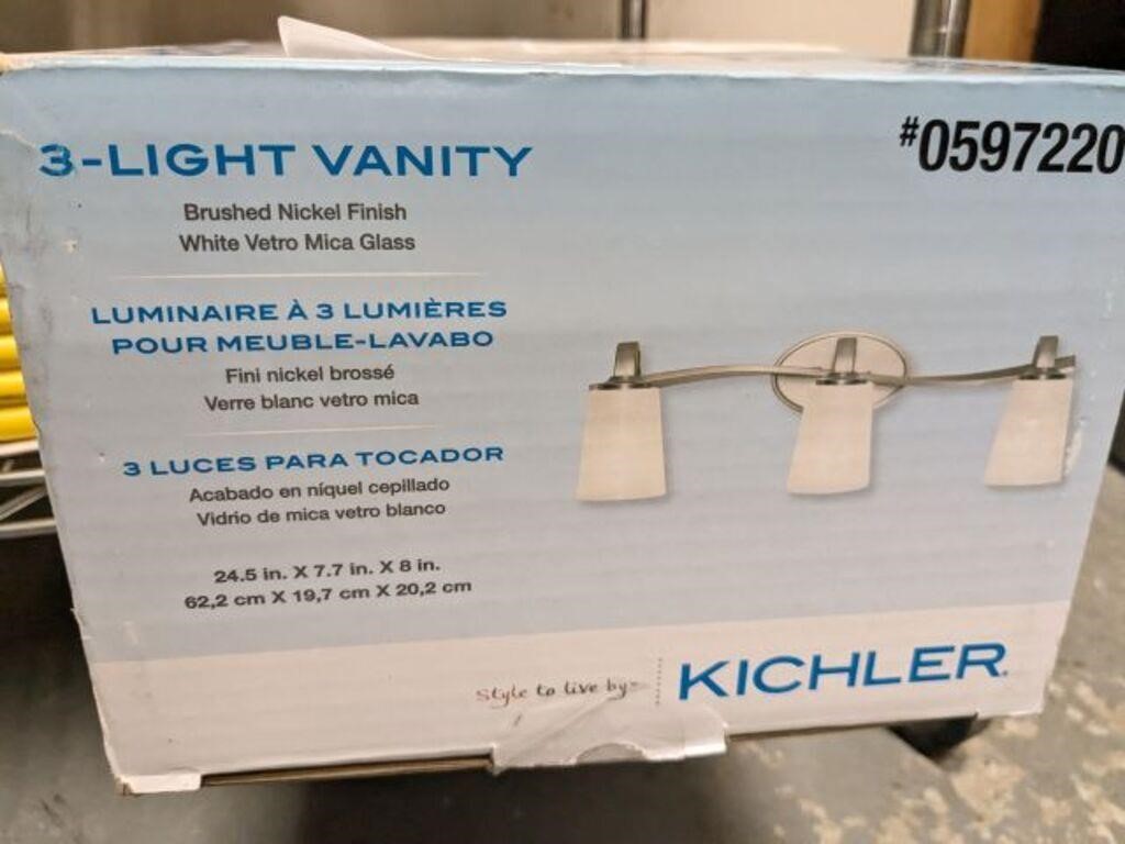 KICHLER 3 LIGHT VANITY