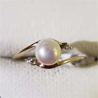 $100 Silver Freshwater Pearl Ring