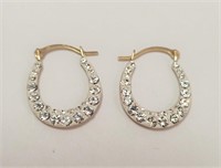 $100 10K  CZ Earrings