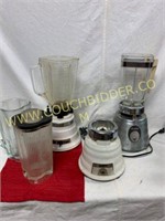 Oster & Waring retro blenders & many pitchers