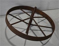 Primitive Iron Implement Wheel 19"dia