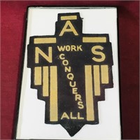 NAS "Work Conquers All" Patch (Vintage)