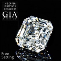 5.15ct,Color D/VS1,Sq. Emerald cut GIA Diamond