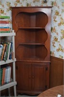 Vintage Mid Century Corner Shelf/Cabinet