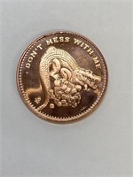 Don't Mess with Me 1 oz. copper round
