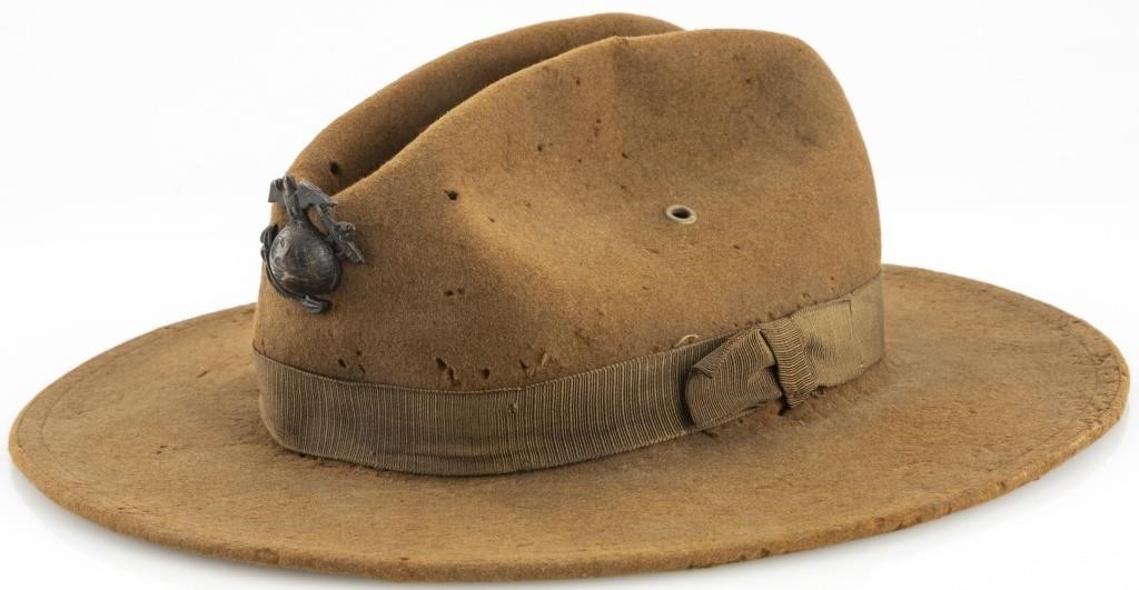 Original Rare U.S. P1912 U.S.M.C. Campaign Hat