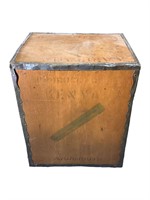 Wood Tea Crate with metal edges