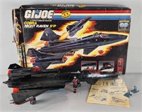 1986 G I Joe Cobra Night Raven S3P Jet w/ Box