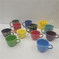 (6) FIESTA COFFE MUGS, (6) CUPS