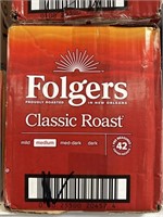 Folgers med classic roast 42 packets