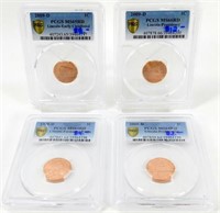 4 Coin Set of 2009 Lincoln Bicentennial PCGS