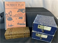 Vintage Boxes And Number Play Book