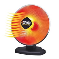 1200-Watt Oscillating Parabolic Heater, Black