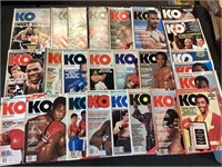 Vintage boxing magazine lot