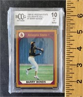 Graded Barry Bonds 1991 AZ State baseball card