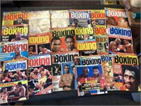 Vintage boxing magazine lot