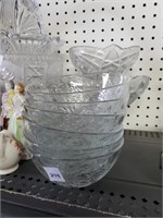 Clear Glass bowls Lot-1 is Baltimore  Pear