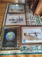 4 Outdoos Paintings, Ducks Unlimited