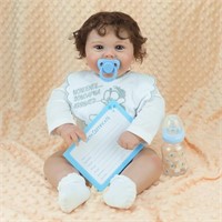 Realistic Reborn Baby Doll, 22" Lifelike Newborn