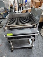 MAGIKITCHN 24" GAS CHAR GRILL WITH STAND