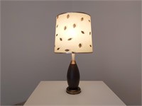Wood Brass Table Lamp