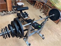 Body Vision Weight Bench with 300 pounds of Weight