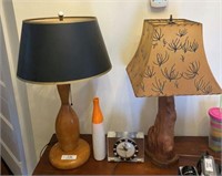 Lamps, Clock & Vase