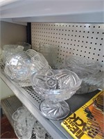 Clear Glass lot of berry bowl sets,bowls