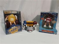 Collectable M&M Dispensers & Clock Radio