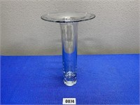 Blenko Handmade Weighted Glass Vase 13 1/2"