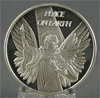 2014 .999 Silver 1oz. Peace on Earth Round
