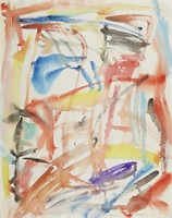 Hugh Kappel Abstract Watercolor Painting 1951