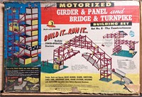 MOTORIZED GIRDER PANEL BRIDGE TOY BUILDING TOY SET