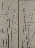 Eugene Larkin "Trees" Lithograph