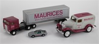 "MAURICES" TRUCK, CAR BANK AND ERTL FIREBIRD