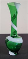 Swirled Glass Bud Vase