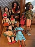 Assorted American Indian Dolls