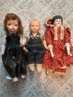 3 Dolls (1 China Head)