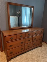 9 Drawer Dresser with Mirror