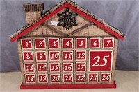 Wooden Christmas Advent Calendar House