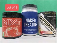 Lot of 3 - Various Types/Brands Of Supplements. Na