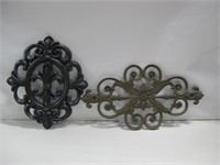 Two Wall Decorations Longest 20"