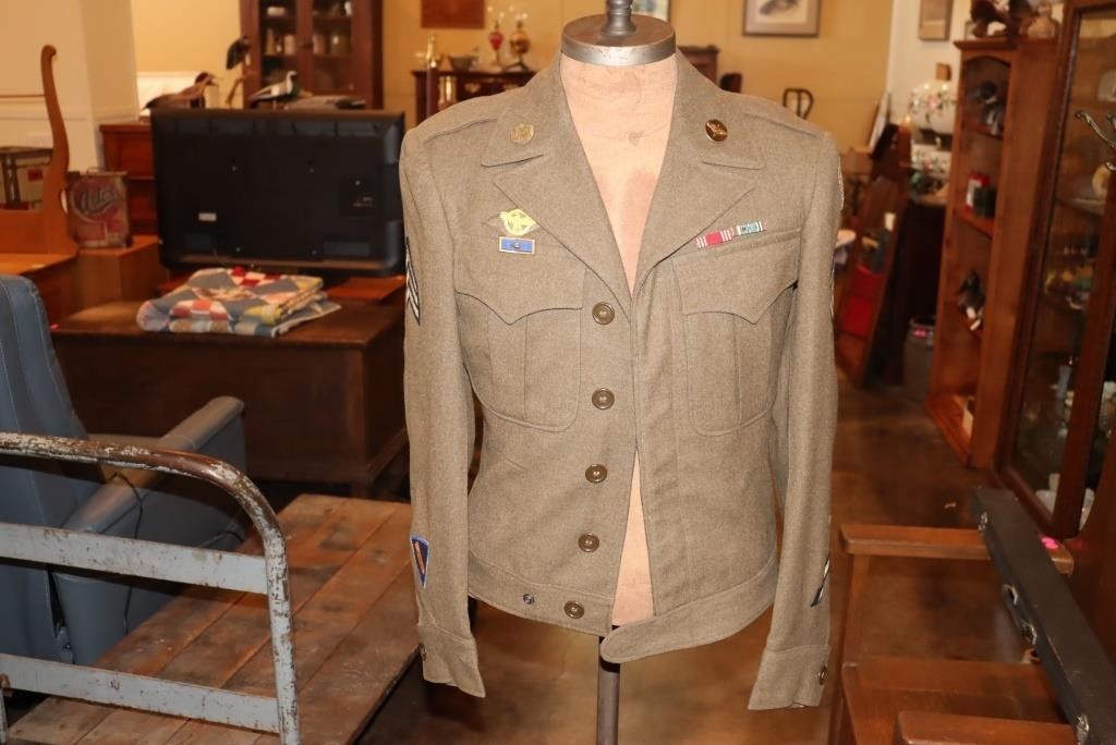 WW II Eisenhower U S Army Air Corp jacket with