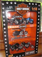 95th Anniv. Harley Davidson Die Cast Motorcycles