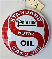 Standard Polarine Motor Oil Gasoline Porcelain