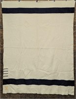 Vintage Hudson Bay four Point Wool Blanket  ,