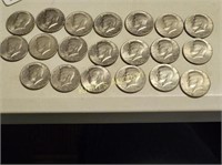 20 kennedy half dollars 71 and up mint!