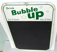 BUBBLE UP SODA POP ADVERTISING MENU BOARD