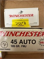 (2) BOXES OF WINCHESTER 45 AUTO 185 GR. FMJ